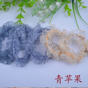 韩版手工蝴蝶结发饰发夹边夹韩国发卡 黑蕾丝顶夹头饰发圈p063