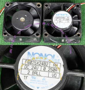 0.25A 原装 24V F6025X24B2 滚珠轴承风扇 拆机二手