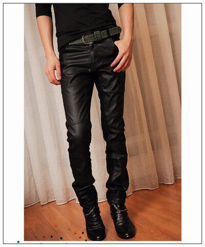 Pantalon cuir homme serré pour jeunesse - Ref 1494295 Image 1