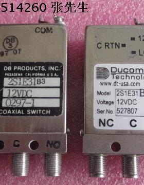 2S1E31 ducommun 18GHz SMA 12V 450W TTL 单刀双掷 射频同轴开关