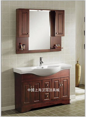 美式欧式浴室柜橡木浴室柜组合卫浴柜洗脸盆柜组合洗手盆柜SH167