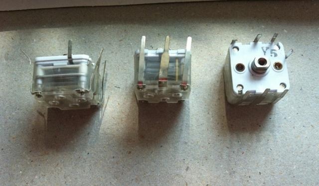 选台器电容器 443DF四联可变电容器 14.45x20x20mm四联可变电容器