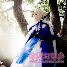 布偶幻想乡 Fate/命运之夜 Saber蓝色剑士装 战斗服 cos/cosplay