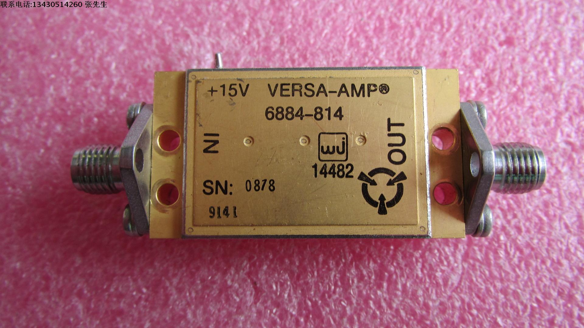 WJ M/A-COM 6884-814 4-12GHz 36dB SMA RF低噪声微波功率放大器