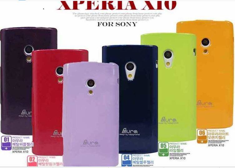 韩国aura适用索尼爱立信X10 X10i 手机正品套 硅胶套 保护壳 彩壳