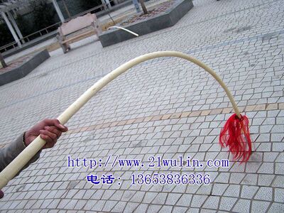 游龙武术枪B型 (不开刃):红缨检/太极枪  送十套名家枪术资料