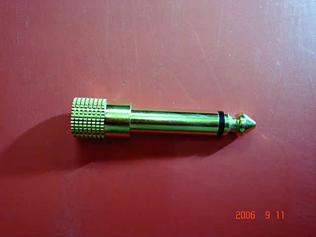 优质6.35mmTS单声转换3.5mm座 大转小转接头影音电器hifi音响配件