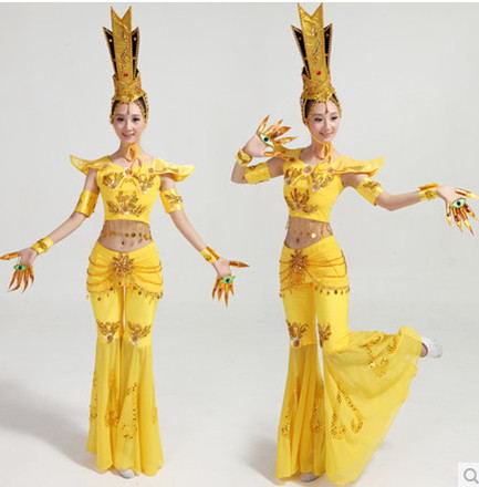 新款千手观音舞台服装 古典舞服 舞蹈服装 千手观音表演服正品