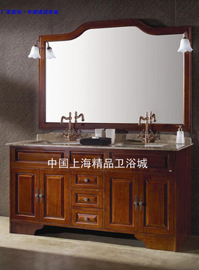 美式欧式橡木浴室柜组合实木卫浴柜洗脸盆柜组合洗手盆柜 SH270
