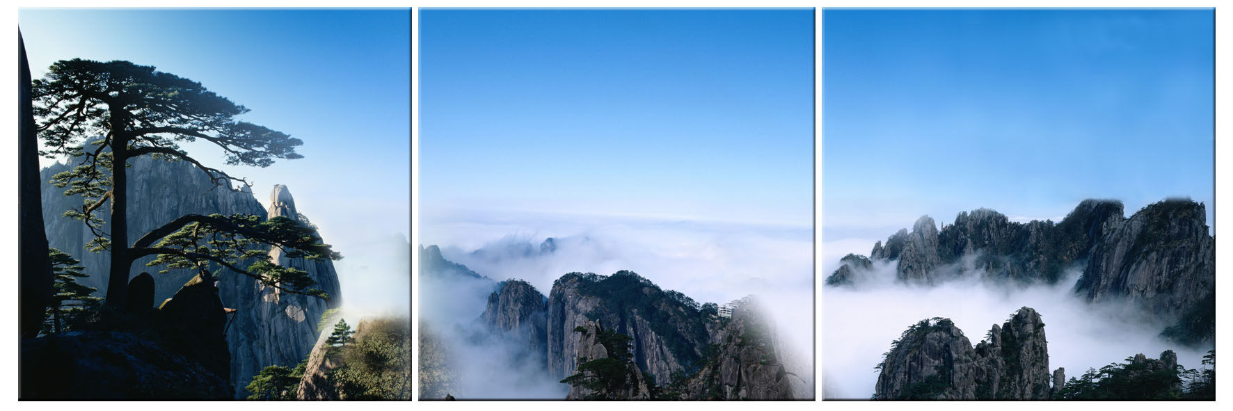 海报印制199书房卧室客厅贴挂画装饰墙壁挂画280jpg黄山风光-1