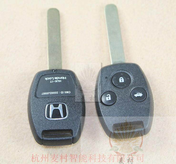 本田飞度两键遥控钥匙 汽车遥控钥匙 专用8E芯片 07款06专用08款