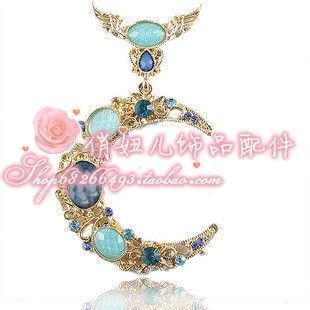 炫彩 月之女神 手机贴钻 iphone4 手机壳材料 合金贴饰 diy配件