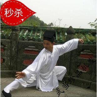 闪光武当练功道袍男女木兰太极服