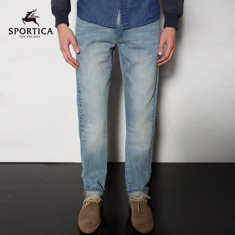 Jeans pour jeunesse coupe droite SPORTICA 100% coton pour Quatre saisons - Ref 1485690 Image 1