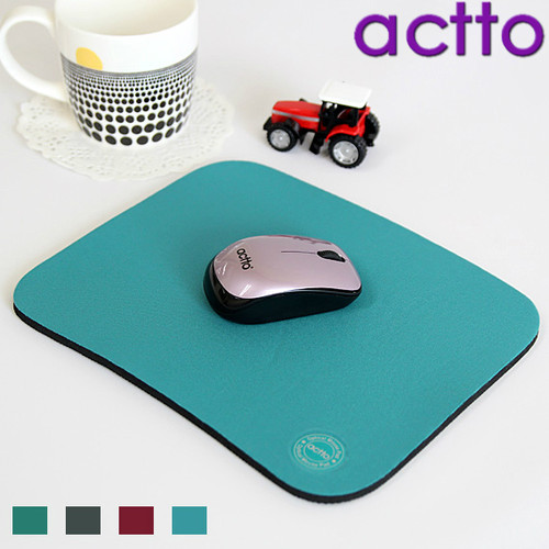 韩国安尚ACTTO纯色布面加厚光电鼠标垫 可水洗柔软防滑不卷边布垫