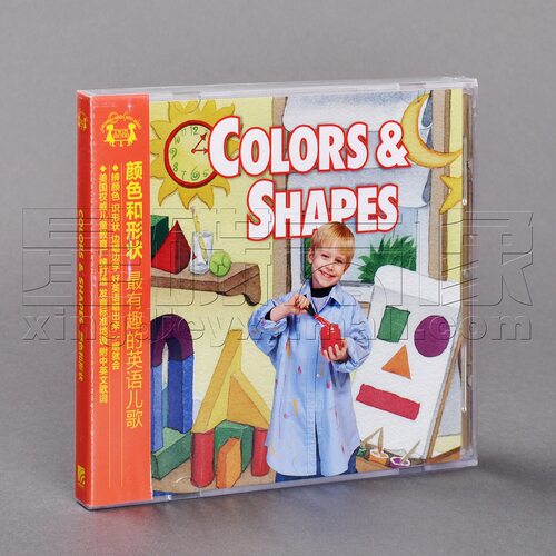 正版唱片 姐妹花2-6岁 英语亲子音乐：颜色和形状 CD