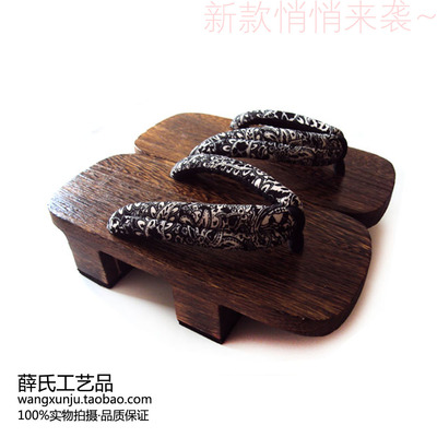 薛氏厂家直销cos男款二齿凉鞋