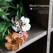 外贸杂货日本复古真皮牛皮山茶花发圈发绳手环手链发饰头饰 韩版