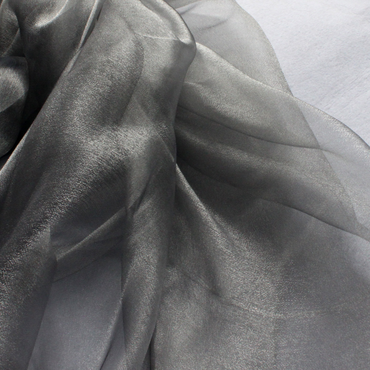 涤纶装饰薄纱质感超好双色水晶纱服装手工diy布料婚纱礼服面料