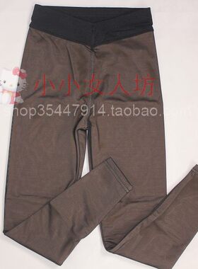 百爱女神 B6196牛奶纤维双层网纱假透肉薄款少女保暖裤袜裤打底裤