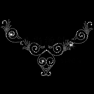 厂家直销烫图 DMC中东钻 diy韩钻 时尚羊绒衫圆领口烫图T83