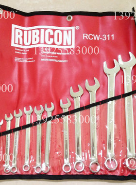 原装正品RCW-309 日本罗宾汉 梅花开口两用扳手9只装 8-19mm