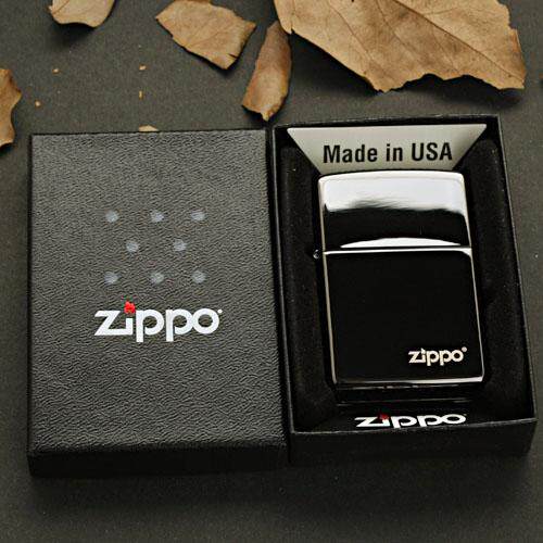 美国原装正品 ZIPPO打火机 黑炫冰标志/24756ZL 专柜正版ZP限量版
