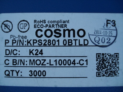 原装冠西COSMO光耦KPS2801现货