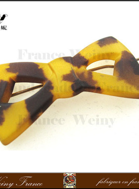 法国韦妮weiny 镂空蝴蝶结小边夹/侧卡/边卡D0672-3 3色选