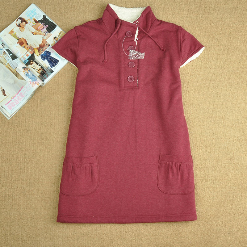 春夏装新款外贸原单小衫女装款时尚加厚长款打底卫衣裙子大码