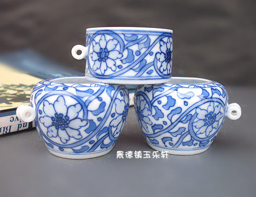 玉乐轩鸟食罐 百灵罐 靛壳缸 鸟杯 纯手绘 青花鸟杯|msdalam kategori haiwan peliharaan/makanan haiwan dan bekalan, Burung dan bekalan, Peralatan burung (baru), lain - dari Buy2taobao.com untuk memberikan perkhidmatan ejen Taobao profesional membeli