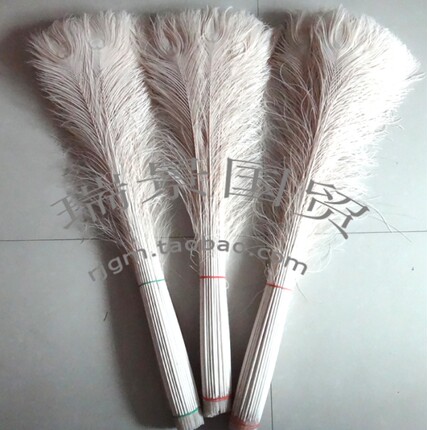 DIY印度白色孔雀毛 25-30、80-90、90-100厘米 装饰 孔雀羽毛