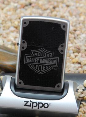 美国原装正品 ZIPPO打火机 芝宝 哈雷碳纤维标志 专柜正版 限量版