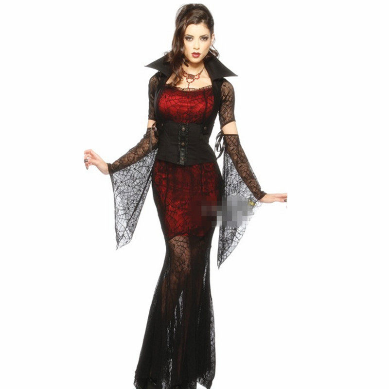 Ah na furans Christmas Witch Dress up Banshee Spider Vampire longuette Halloween clothing Witch Queenin the Women's clothing/Boutique , Costume/National costume/Stage costumes , National costume/Costumes  category - from Buy2taobao.com to provide professional Taobao agent buy service