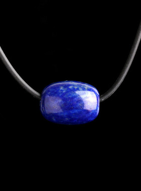 天然阿富汗路路通青金石项链吊坠