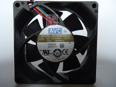 原装AVC 8025 8CM暴力风扇12V 0.84A 4线PWM控速功能 DATB0825B2S