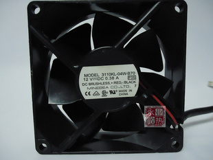 04W 3110KL B70 12V 机箱风扇 8025原装 0.38A NMB散热风扇