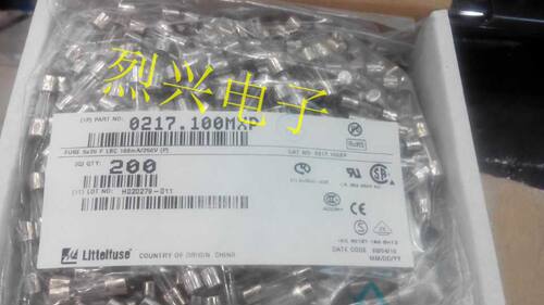 美国力特 5*20MM玻璃保险丝 0217.100MXP F100MA 0.1A 250V 快熔