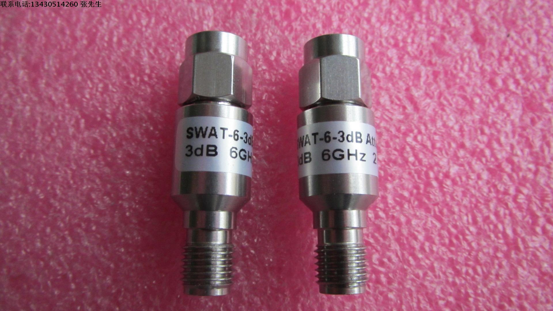DC-6GHz 3dB 2W SMA接头 RF 射频微波同轴固定衰减器 带测试图片