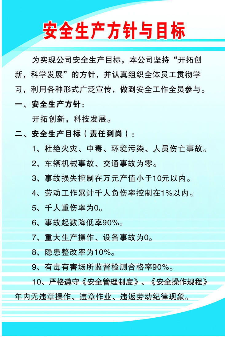 海报印制209展板素材制作2435企业管理制度安全生产方针与目标