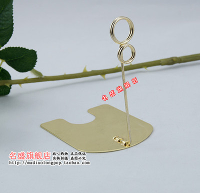 pop五金标签夹蛋糕店金色烘焙