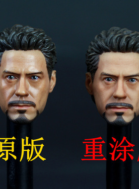 森哥1:6 兵人 3M ThreeM 复仇者联盟 钢铁人 托尼头雕 适合HT素体