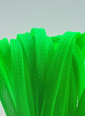 绿色蛇皮网 加密三丝蛇皮管 PET编织网管 避震网 10MM 1米