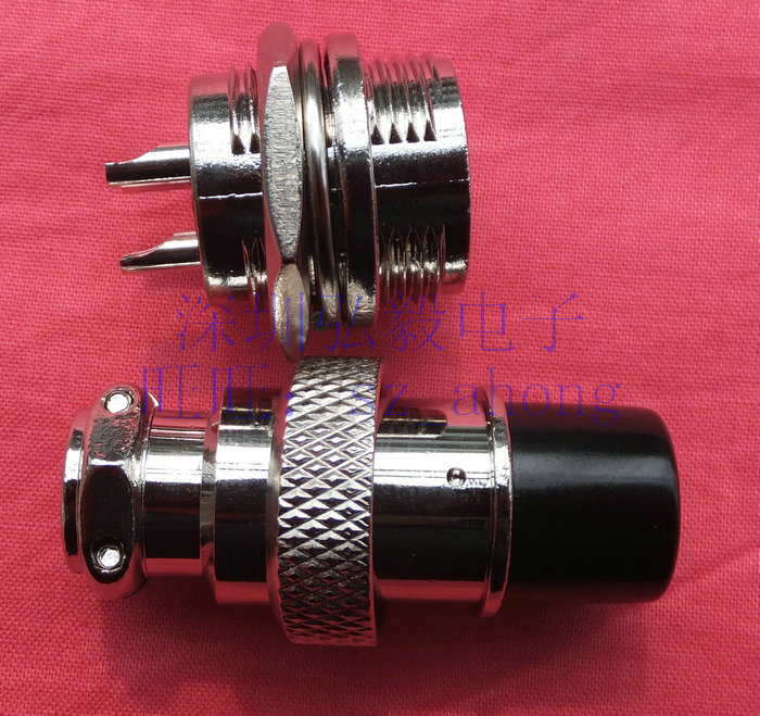 ITPS车载电脑电源 改装用航空插头插座GX16-3 3芯 直径16MM