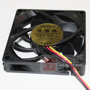 AMDCPU风扇双滚珠7cm 3pin静音风扇7厘米478风扇 电脑CPU散热风扇