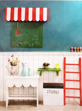 新品/摄影棚设计/影楼道具/韩版婚纱主题实景/儿童实景w-1678