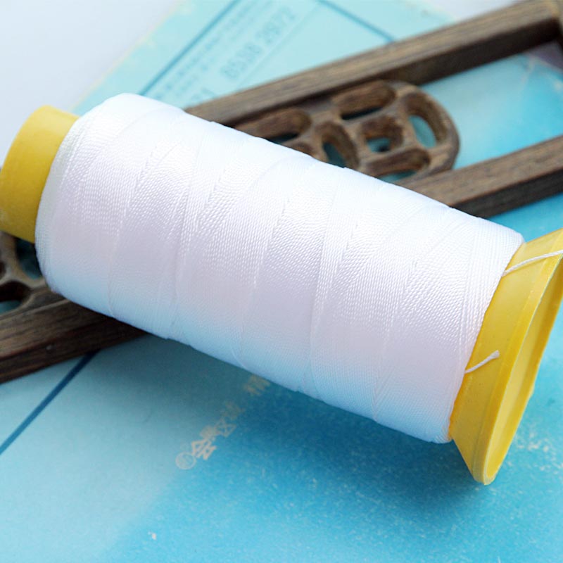 0.5-0.6mmDIY白色穿珍珠线 股线丝线极细6股9股穿玉项链线