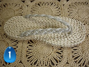 潮 海贼王拖鞋 天然亚麻草鞋 人字拖纯手工草编拖鞋 定制 路飞男士