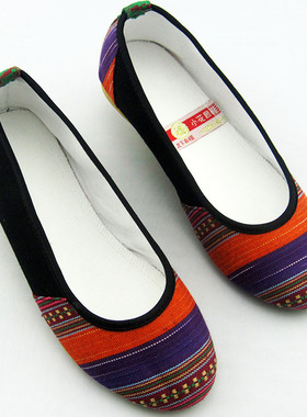 新款小花园绣花鞋民族风单鞋帆布鞋防滑底女鞋老北京布鞋A6015