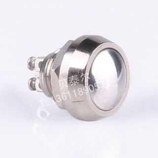 【红波按钮】HBGQ12B-10(GQ12B-10)系列 12mm 球形 金属按钮开关